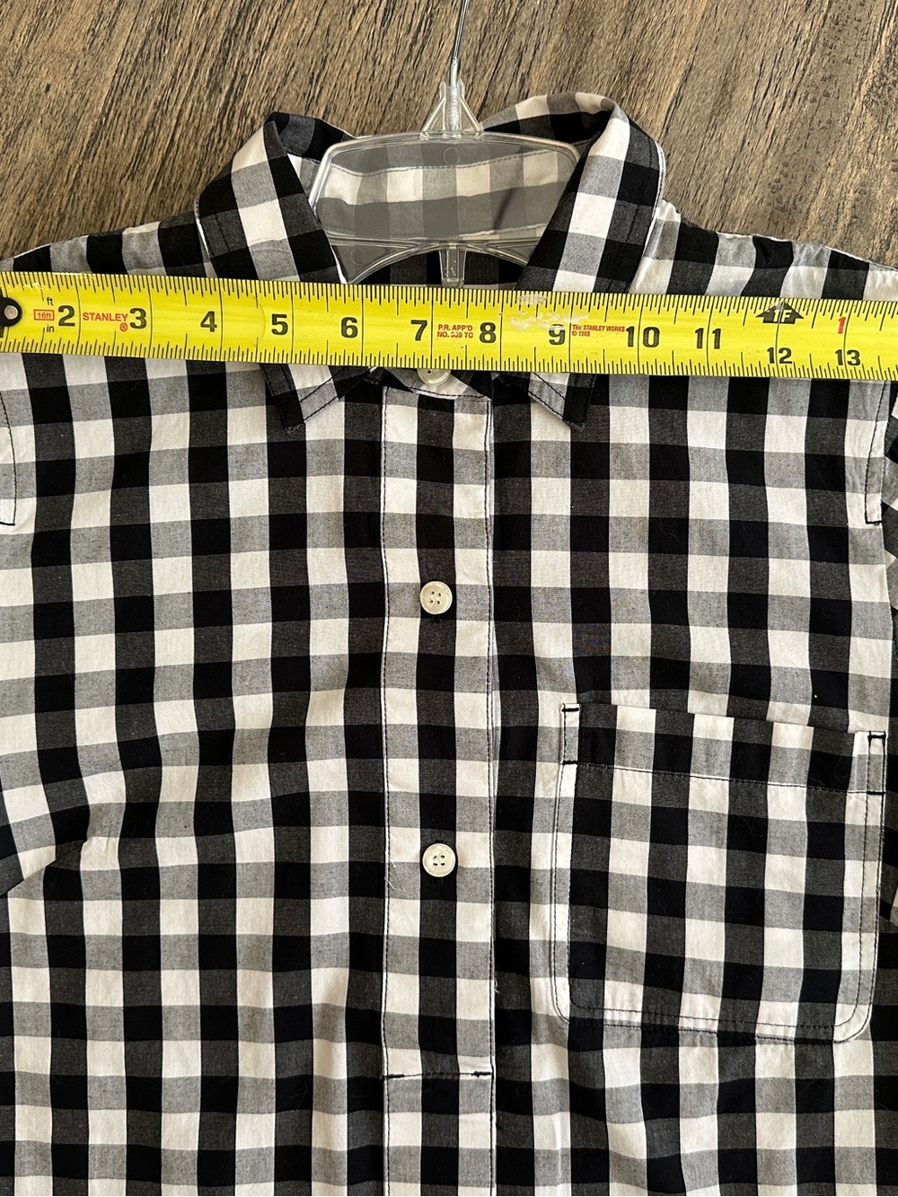 J. Crew Black and White Gingham Midi Shirt Dress - Picture 8 of 10